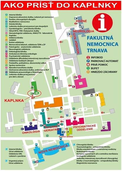 Kaplnka povýšenia Svätého kríža – Duchovná starostlivosť v nemocnici
