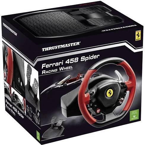 Thrustmaster Ferrari 458 Spider volant Xbox One černá vč. pedálů
