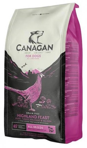 Canagan Dog Dry Highland Feast 2 kg - Granule pro psy