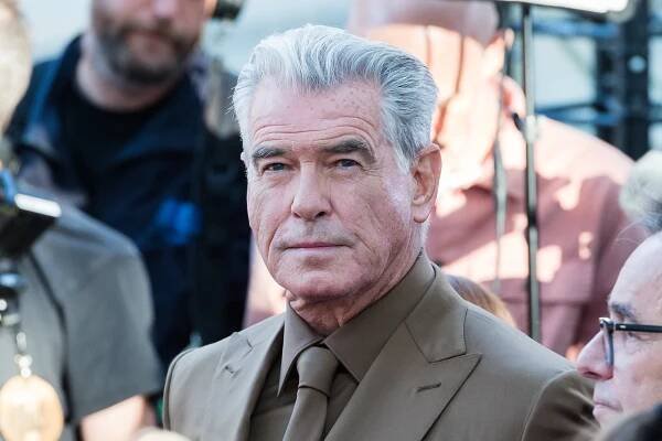 Pierce Brosnan attends the UK premiere of 'The Thursday Murder Club' 