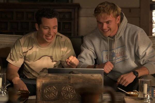 Andrew Liner as Reid and Garrett Wareing as Lucas in Episode 105 of Ransom Canyon.