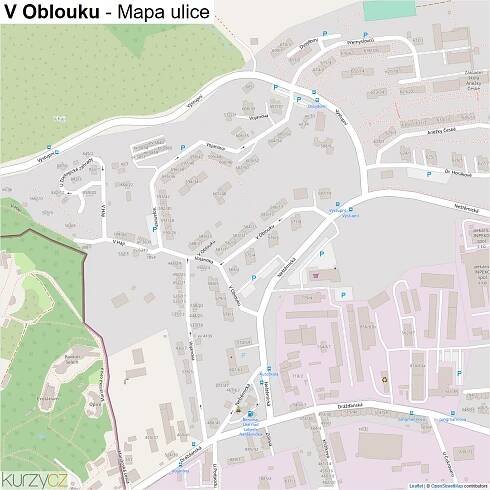 V Oblouku - mapy | Kurzy.cz