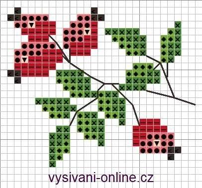 Šípky - předloha pro křížkové vyšívání | vysivani-online.cz