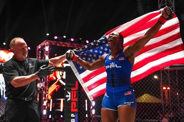 Claressa Shields defeats Kelsey De Santis to make MMA history in Saudi Arabia