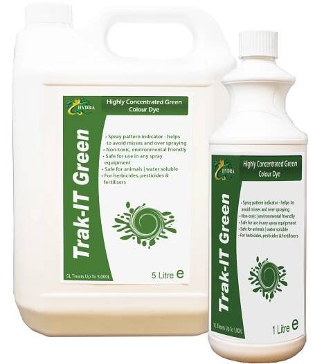 Hydra Trak-It Green Spray Pattern Indicator Dye For Use With Herbicides & Fertilisers