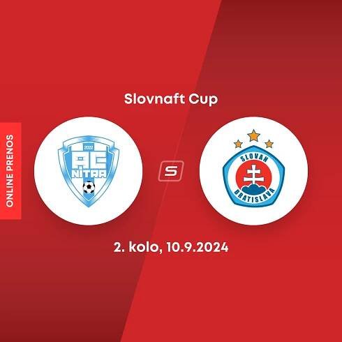 Slovnaft Cup: Slovan potvrdil pod Zoborom úlohu favorita a postúpil