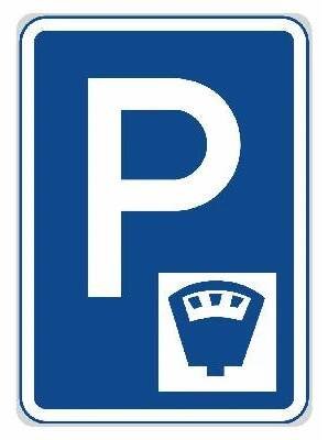 Dopravní značka IP13c | Parkoviště s parkovacím automatem Dopravní značka 500x700 mm