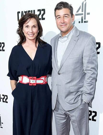  Kathryn Chandler and Kyle Chandler attends the "Catch 22" UK premiere at the Vue Westfield on May 15, 2019 in London, United Kingdom.