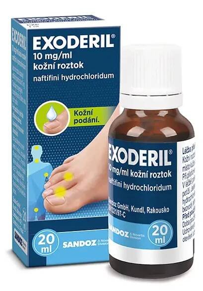 EXODERIL 10 mg/ml kožní roztok, 20 ml