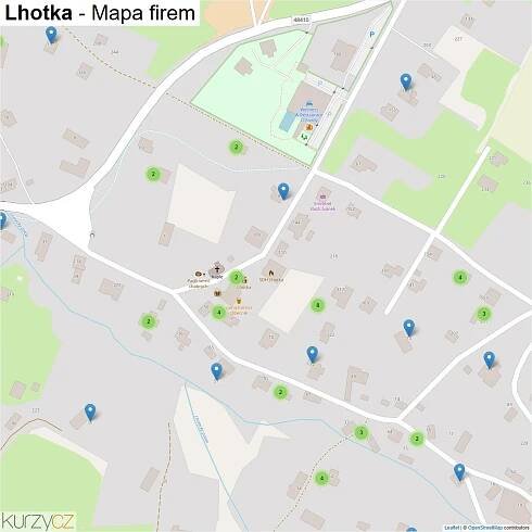 Lhotka - mapy | Kurzy.cz