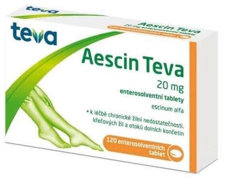 Lék Teva Aescin Teva 20 mg