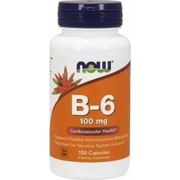 NOW Vitamin B6, 100 mg, 100 kapsli