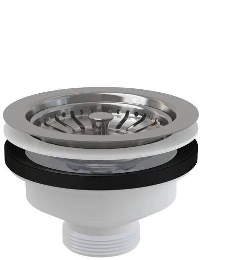Alcadrain Výpust dřezová 6/4" s nerezovou mřížkou DN115