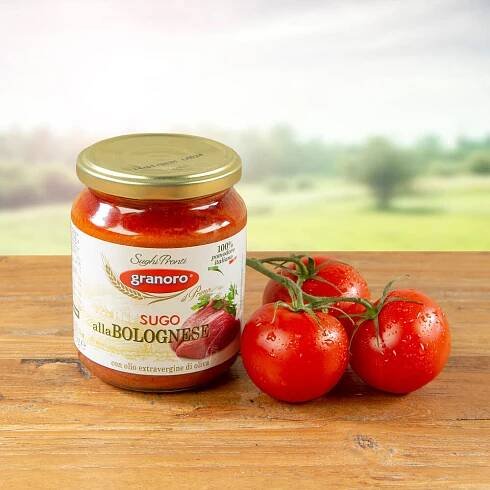 Rajčatová omáčka Bolognese - sklo - GRANORO 370 g 