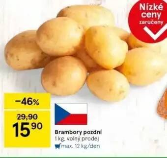 Tesco Brambory pozdní 1 kg nabídka