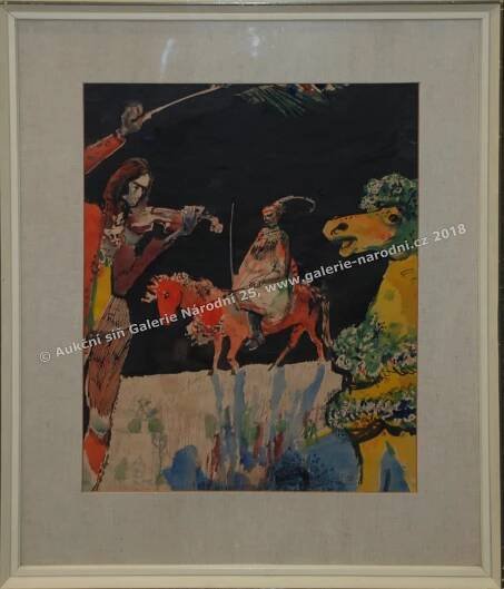Aukce obrazů | Noční jízda | Liesler Josef | Galerie Národní 25 s.r.o.