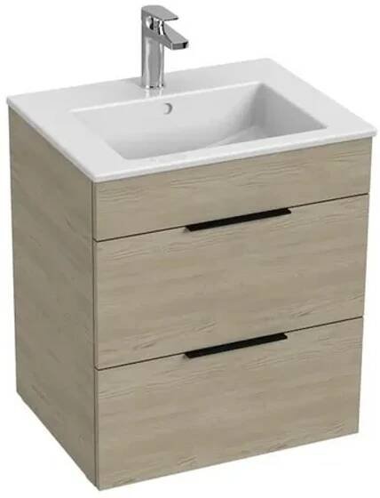JIKA H4536121765141 - Koupelnová skříňka s umyvadlem CUBE 60,7x55 cm jasan