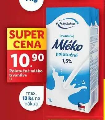 Lidl Trvanlivé mléko nabídka