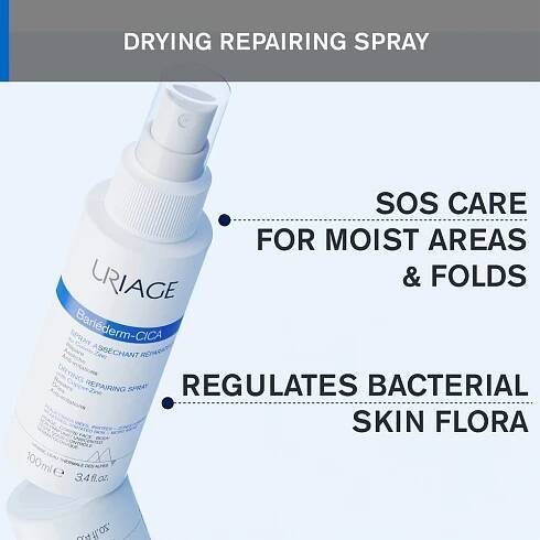 Uriage Bariéderm Cica Drying Repairing Spray vysušující reparativní sprej s obsahem mědi a zinku