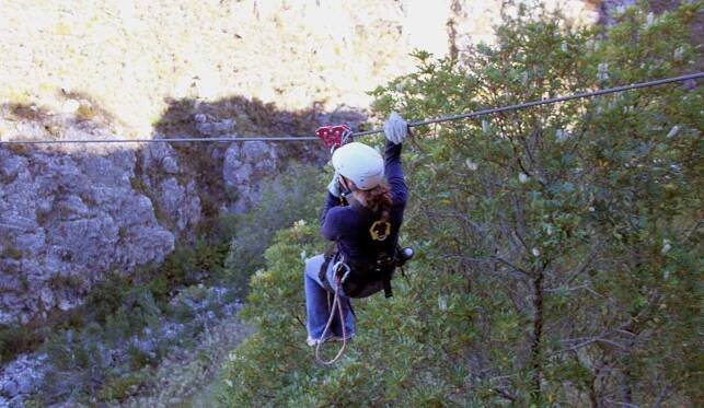 Zip Lining in Elgin