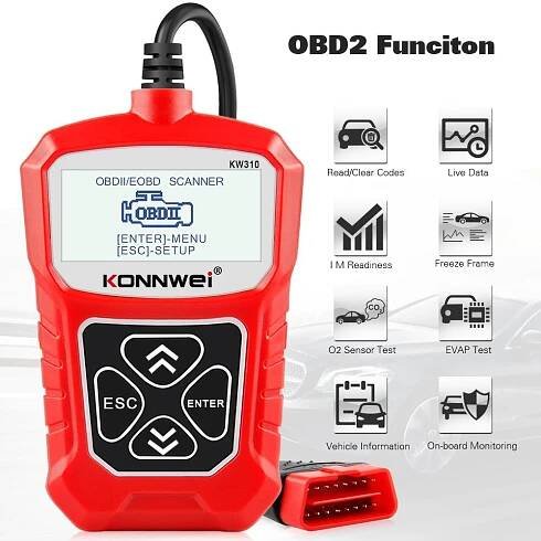AutoDiagnostika KONNWEI OBD2 skener diagnostika auta live data SKLADEM