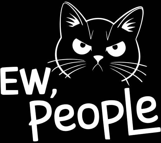 Obrázek produktu Pánské tričko Antisociální Kočka Ew, People