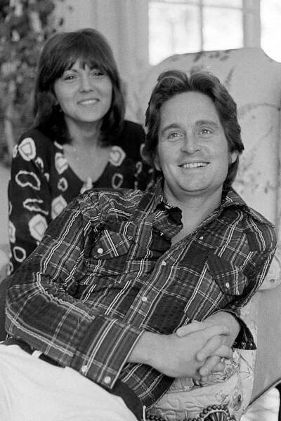Brenda Vaccaro and Michael Douglas pose for a portrait in their Beverly Hills, California, home on April 21, 1973. 