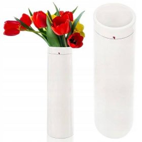 Keramická váza na květiny bílá SERDUSHKA