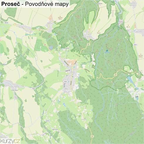 Proseč - mapy | Kurzy.cz