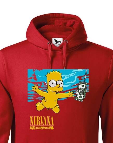 Pánská mikina pre fanúšikov hudobnej skupiny Nirvana