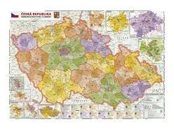 Administrativní nástěnná mapa krajů ČR PF320 – 2. jakost 158 x 114 cm