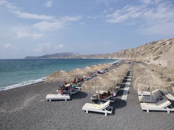Pláž Vlychada - ostrov Santorini