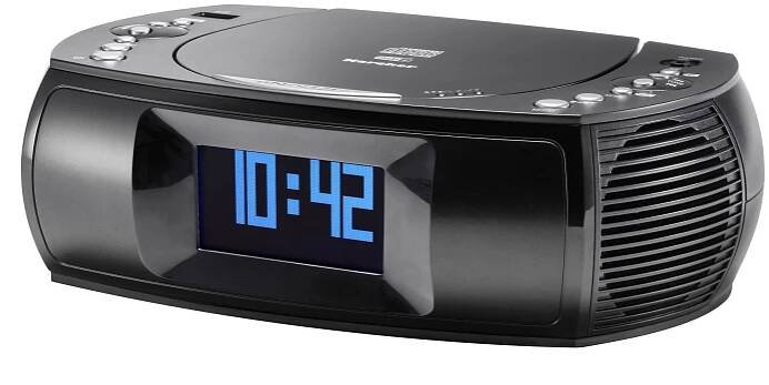 Karcher digitální radiobudík s MP3/CD přehrávačem, černý