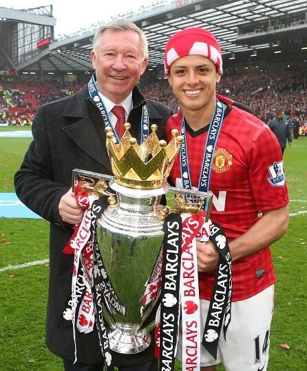 Chicharito was signed by Alex Ferguson in 2010 before joining Bayer Leverkusen in 2015