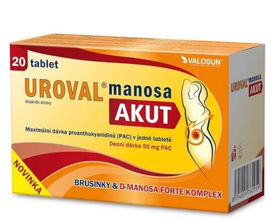 Uroval Manosa AKUT 20 tablet