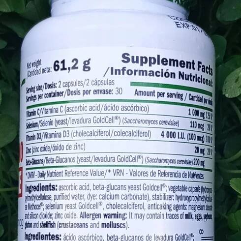 Vitamín C a D3 Selen Zinek Beta Glukan Zinc Selenium Podpora imunity Název ostatní