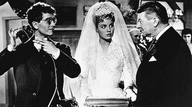 Buď hezká a mlč - Z filmu - Darry Cowl, Mylène Demongeot, Robert Dalban