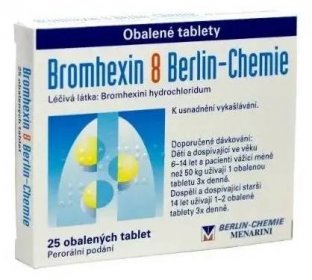 BROMHEXIN 8 BERLIN-CHEMIE 8mg 25 ks