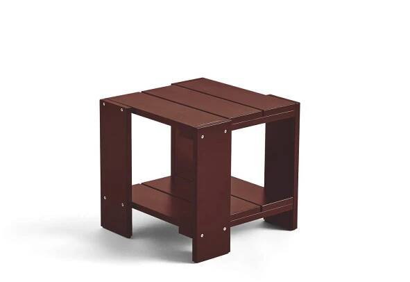 Odkládací stolek Crate, iron red