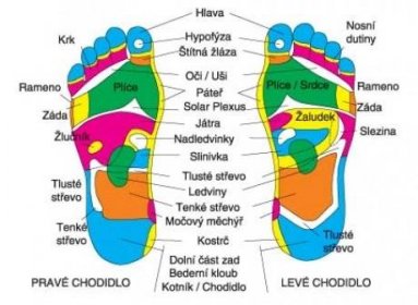 masážní reflexní terapie plosky nohou :: MASÁŽE