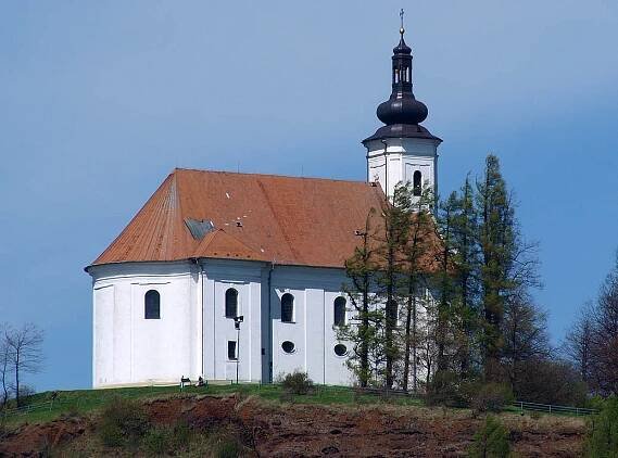 Bruntál: Poutní kostel Panny Marie Pomocné, Uhlířský vrch, 29.4.2012