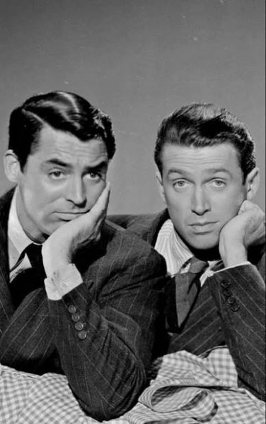 Cary Grant and James Stewart | Historias de filadelfia, Actores, Actrices