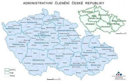 Kraje a okresy České republiky: Mapa, seznam a členění - TOP.CZ