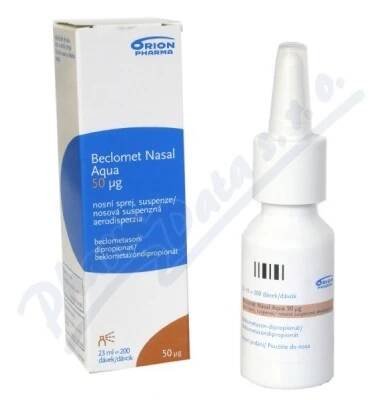 Beclomet Nasal Aqua 50μg nosní sprej 23 ml
