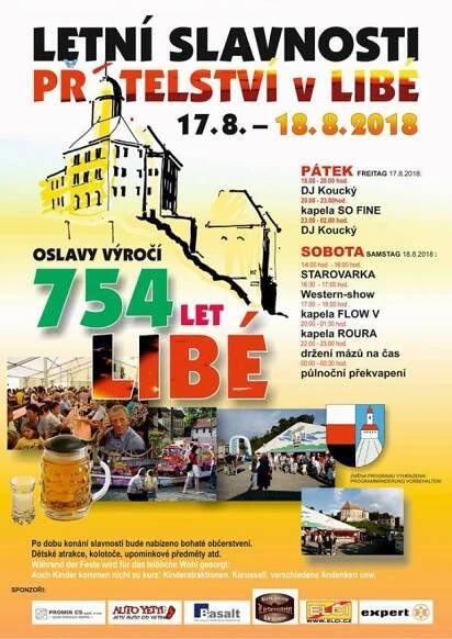 Libá: Zítra začínají Letní slavnosti přátelství
