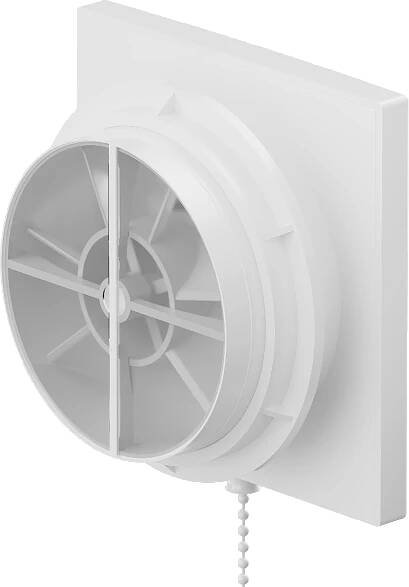 Koupelnový ventilátor MEXEN DXS 150 se zpětnou klapkou a ovládaný lankem - bílý, W9603-150K-00