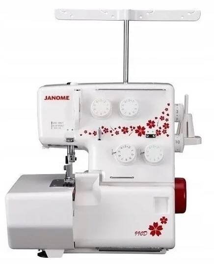 overlock Janome 990D + sada patek zdarma