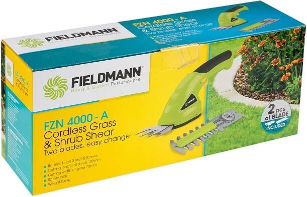 Nůžky aku na trávu a keře FIELDMANN FZN 4000-A 489 Kč
