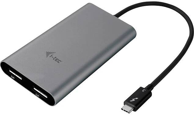 i-tec ThunderboltTM 3 adaptér [1x Thunderbolt 3 - 2x DisplayPort] I-TEC THUNDERBOLT 3 Dual DP VideoAdapter 0 m