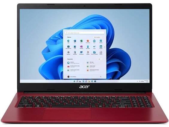 Ntb Acer Aspire 3 (A315-34-P16A) Pentium Silver N5030, 15.6", 1920 x 1080 (FHD), RAM 8GB, SSD 256GB, Intel UHD Graphics, Microsoft Windows 11 Home - červený